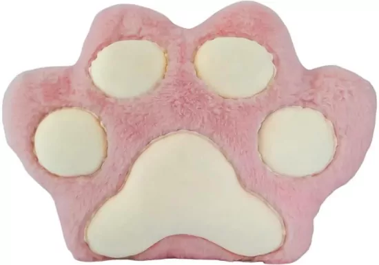 Poduszka kocia łapka różowa