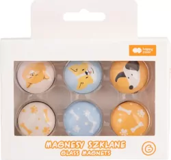 Magnesy szklane Cat&Dog HAPPY COLOR