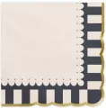 Serwetki ze złotym brzegiem 33x33cm - tantis.pl
