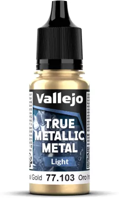 Vallejo: 77.103 - True Metallic Metal - Light - Imperial Gold (18 ml)
