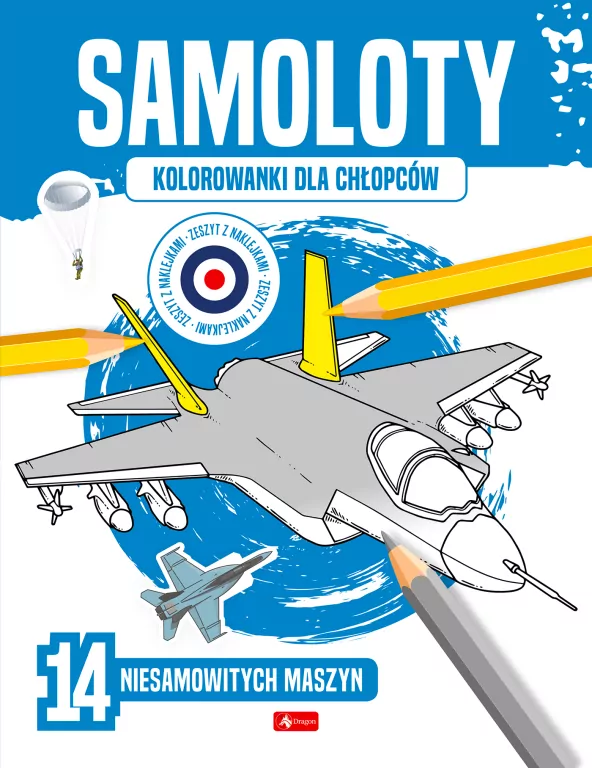 Kolorowanki dla chłopców. Samoloty - tantis.pl
