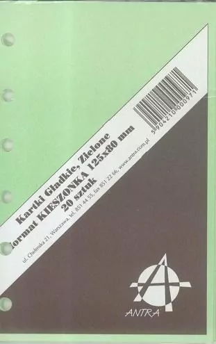 Wkład do organizera K Czysta zielona ANTRA - tantis.pl