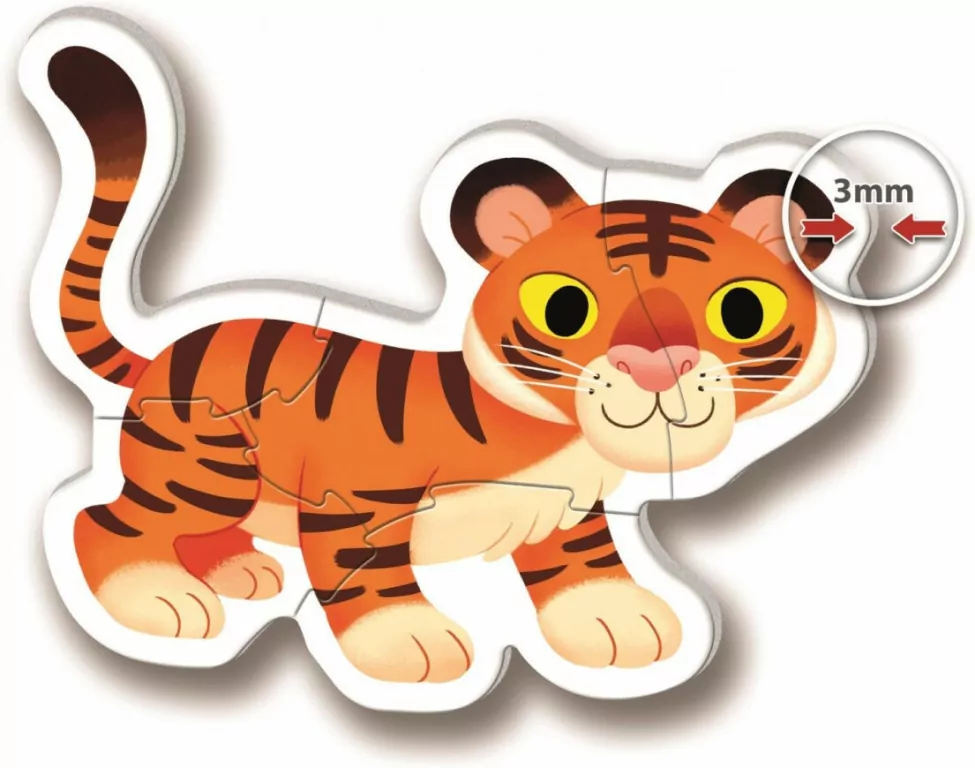 Clementoni. Moje pierwsze puzzle. Wild animals - tantis.pl