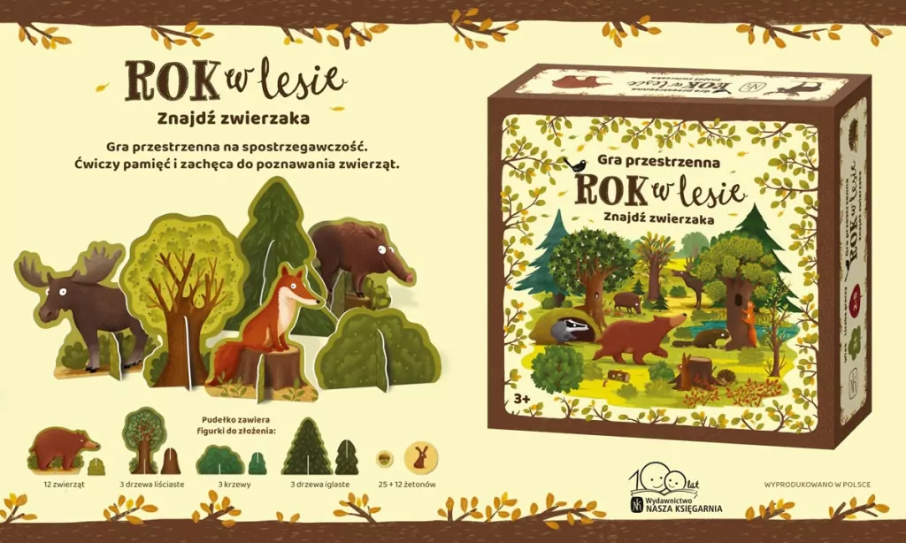Rok w lesie. Znajdź zwierzaka. Gra przestrzenna - tantis.pl