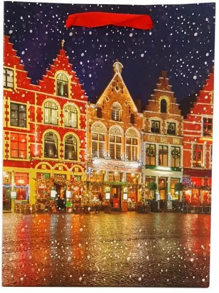 Torebka prezentowa świąteczna 30x39x12cm, 1 sztuk - tantis.pl