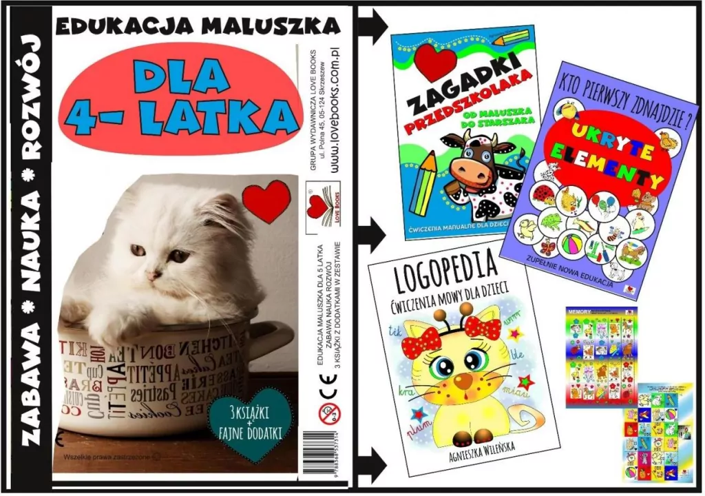 Edukacja maluszka - Zestaw książek dla 4 latka - tantis.pl