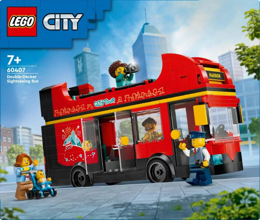 LEGO® City. Autokar czerwony piętrowy. 60407 - tantis.pl