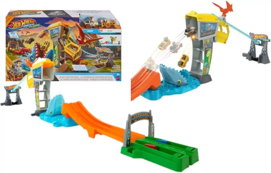 Hot Wheels Racerverse Tor wyścigowy Jurassic World - tantis.pl