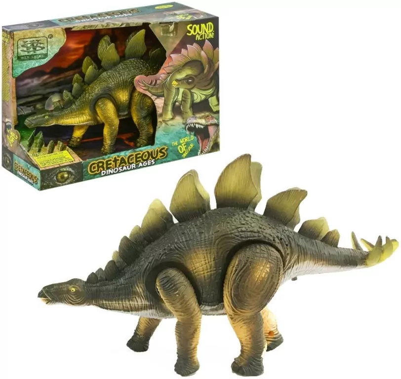 Dinozaur stegozaur na baterie - tantis.pl