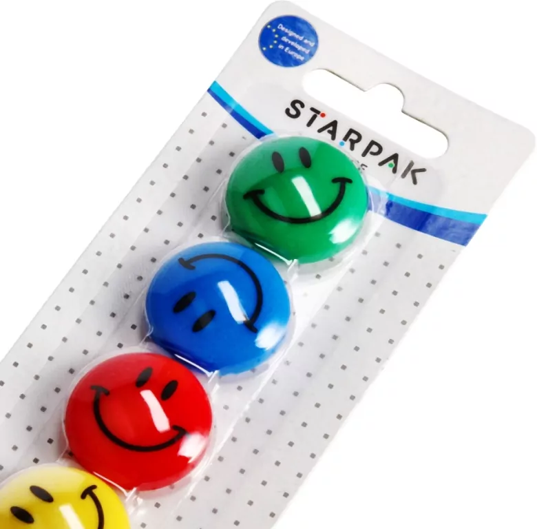 Magnes. Emotikony II. Średnica 30 mm. 6 sztuk - tantis.pl