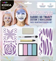 Farbki do twarzy z akcesoriami Księżniczka KIDEA