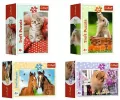 Puzzle 54el Mini Urocze zwierzątka 19732, 19733, 19734, 19735 (54195) Trefl - tantis.pl