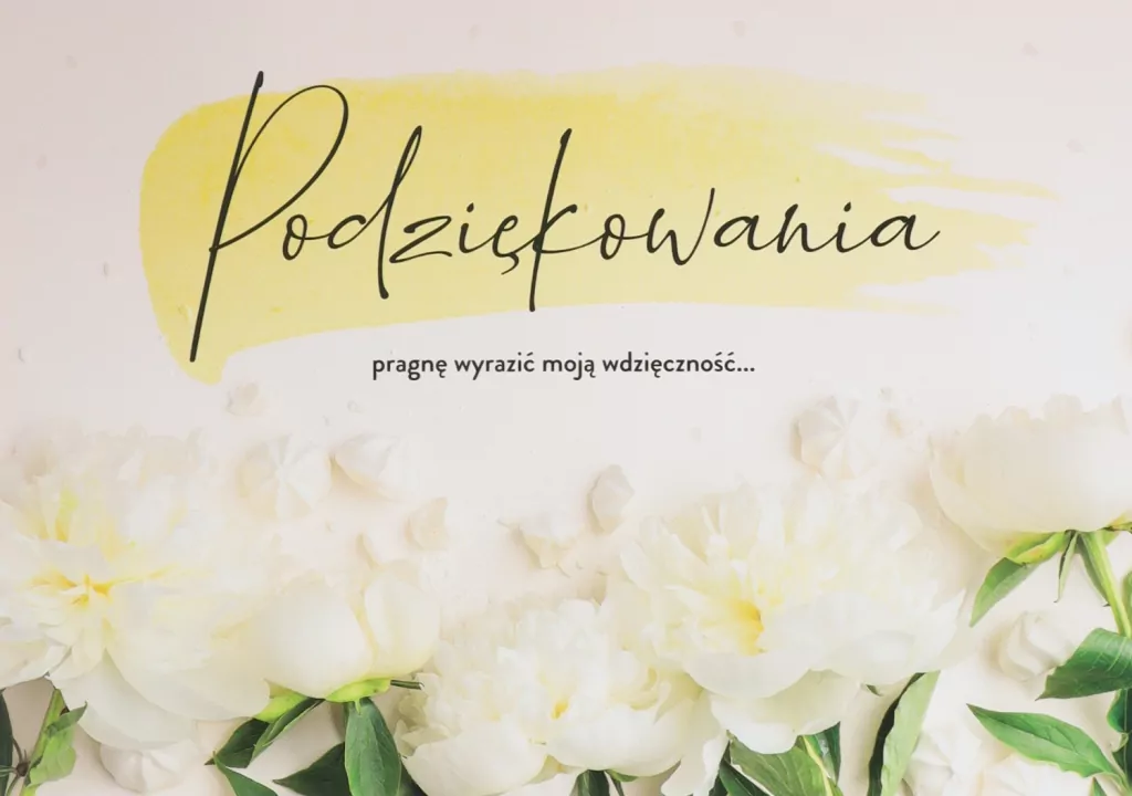 Karnet B6: Podziękowania - tantis.pl