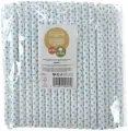Słomki papierowe jumbo 10mm niebieskie - tantis.pl