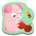 Puzzle Baby Classic - Bobaskowe zwierzątka TREFL - tantis.pl