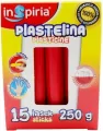 Plastelina czerwona 250g. 15 lasek - tantis.pl