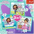 Trefl. Puzzle 3w1. Aktywności Gabby - tantis.pl
