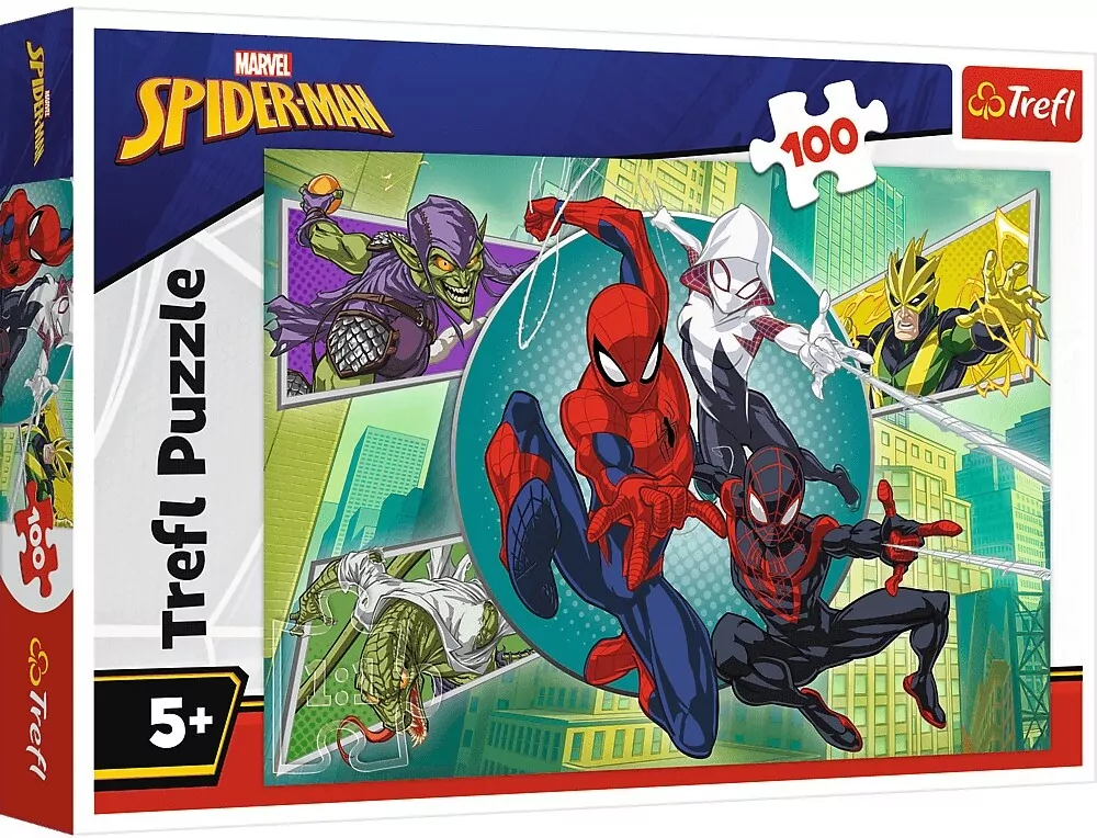 Puzzle 100 Spiderman Pajęczna TREFL - tantis.pl