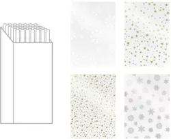 Folia ozdobna przeźroczysta z nadrukiem 70x500 cm Boże Narodzenie