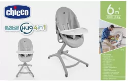 Zestaw do Baby Hug 4w1 tacka+pokrowiec white