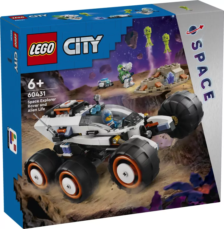 LEGO® City. Kosmiczny łazik i badanie życia w kosmosie 60431 - tantis.pl