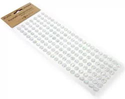 Kryształki samoprzylepne srebrne 10mm