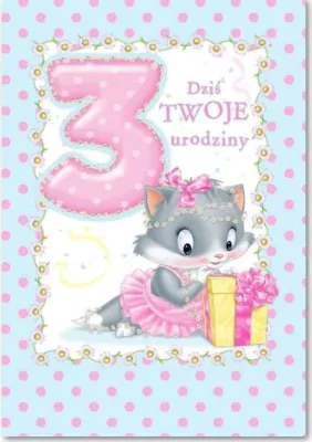 Kartka okolicznościowa: Urodziny 3