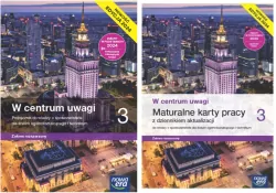 Pakiet:  W centrum uwagi 3. Podręcznik+Maturalne karty pracy z dziennikiem aktualizacji. Zakres rozszerzony