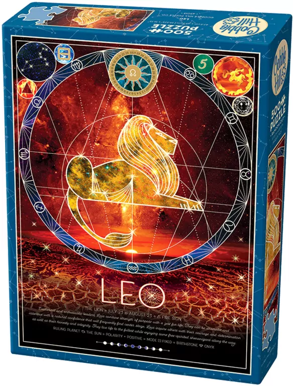 Puzzle 500 el. Znaki zodiaku: Lew - tantis.pl