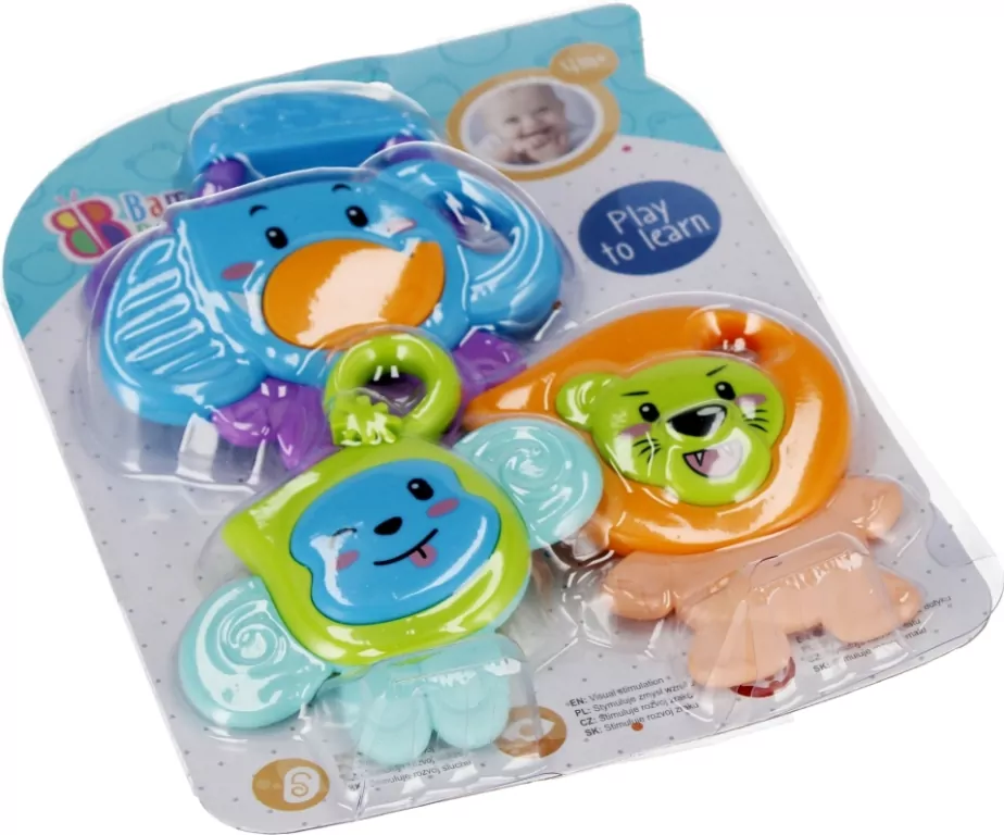 Bam Bam. Grzechotka safari 4w1 - tantis.pl