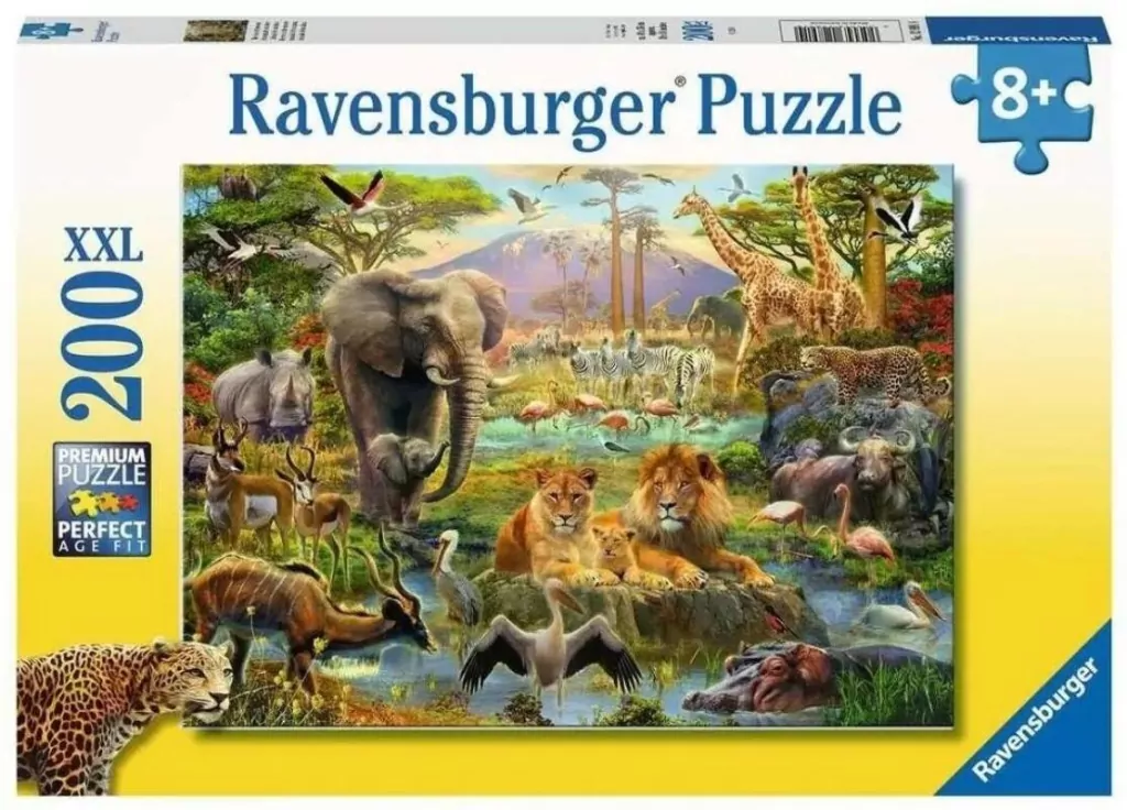 Puzzle 200 Zwierzeta sawanny XXL - tantis.pl