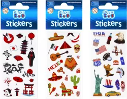 Naklejki. World Travel. Mix