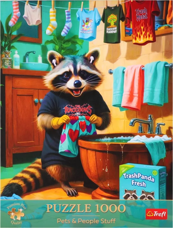 Puzzle 1000 Premium Plus Dzień Prania Szopa TREFL - tantis.pl