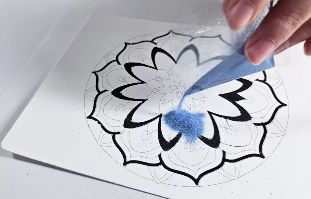 Piaskowe Malowanki Mandala 1 Sand Art - tantis.pl