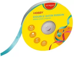 Wstążka podwójna satynowa niebieska 12mmx22,86m