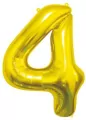 Balon foliowy 4. Złoty 85cm - tantis.pl