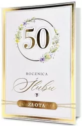 Karnet Rocznica ślubu 50