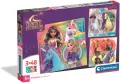 Puzzle 3x48 Super Kolor Unicorn Academy - tantis.pl