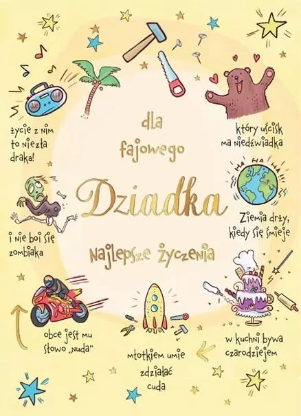 Karnet B6 Fajowy Dziadek - tantis.pl