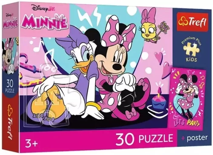 Puzzle 30 Disney Minnie + plakat TREFL - tantis.pl