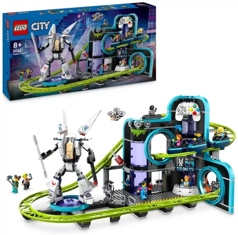LEGO® City. Park Świat Robotów z rollercoasterem 60421 - tantis.pl