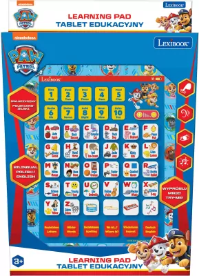 Dwujęzyczny tablet edukacyjny Psi Patrol