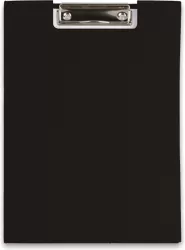 Deska A4 z klipem i okładką lux pcv. Czarna