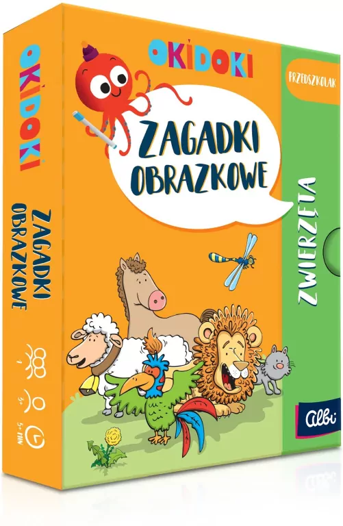 Zagadki obrazkowe Zwierzęta OKIDOKI - tantis.pl