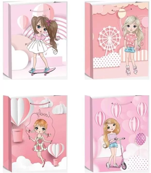 Torebka prezentowa L Dziewczynka - tantis.pl