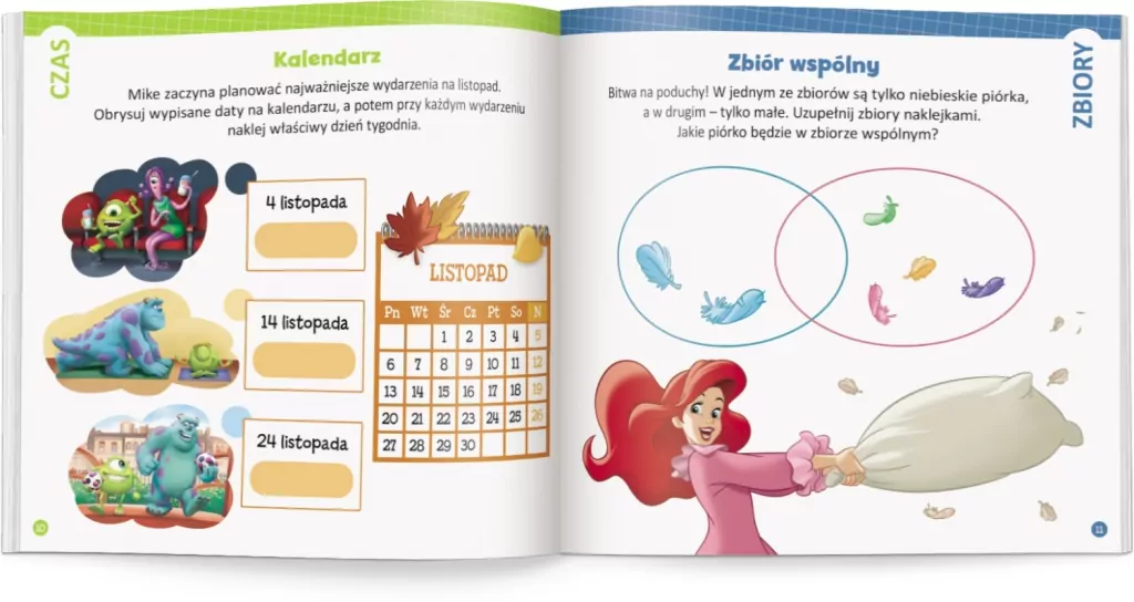 Disney uczy. Elementarz matematyczny. Ćwiczenia - tantis.pl