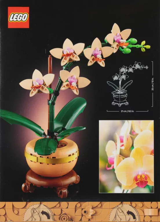 LEGO Botanicals, klocki. Mała orchidea - tantis.pl