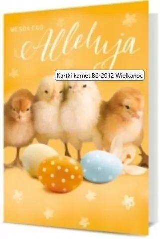 Karnet B6 Wielkanoc - tantis.pl
