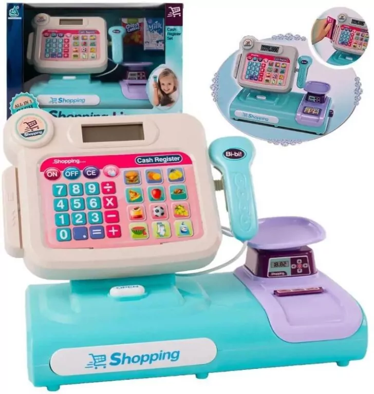 Kasa fiskalna do zabawy w sklep z wagą i skanerem - tantis.pl