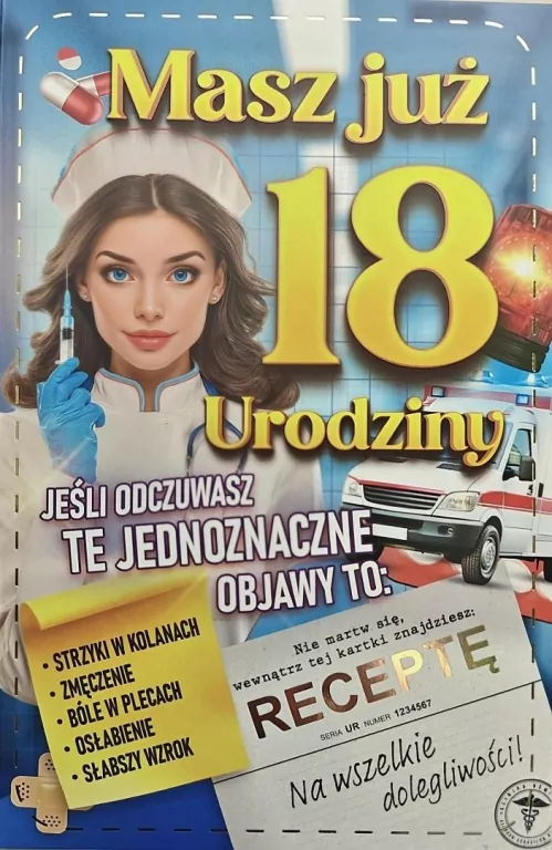 Karnet Urodziny 18 - tantis.pl